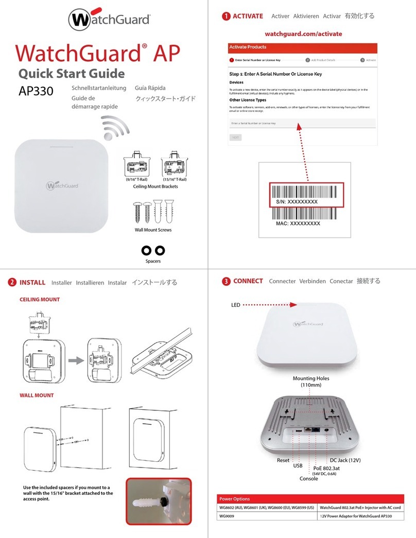 Watchguard AP330 User manual