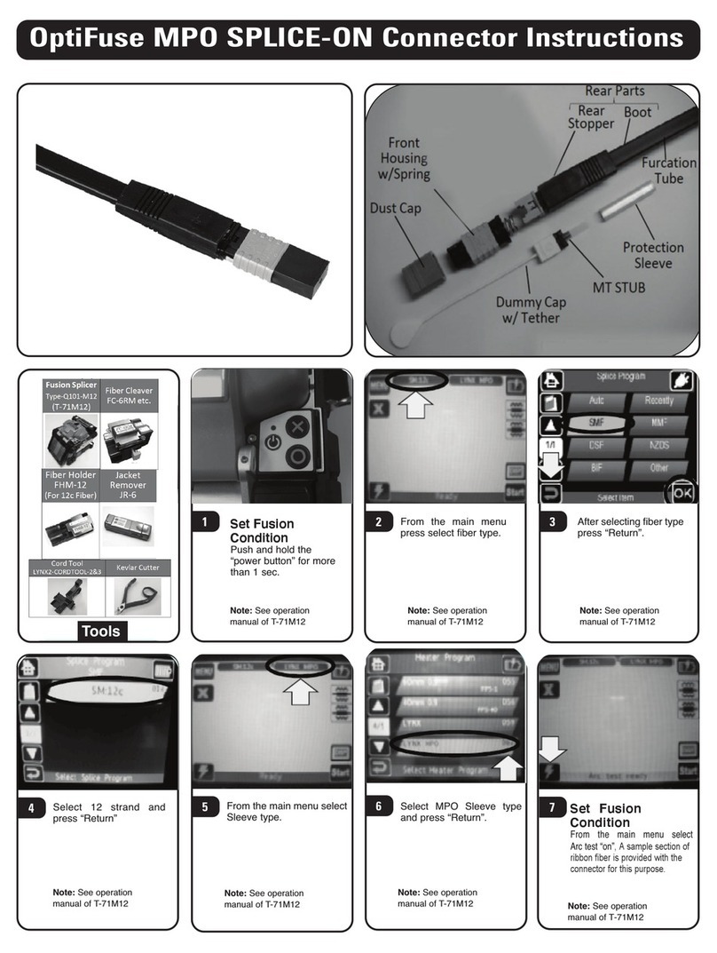 Siemon OptiFuse MPO SPLICE-ON instructions