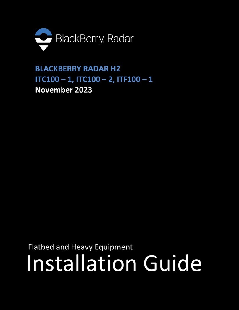 Blackbe;rry Radar H2 installation guide