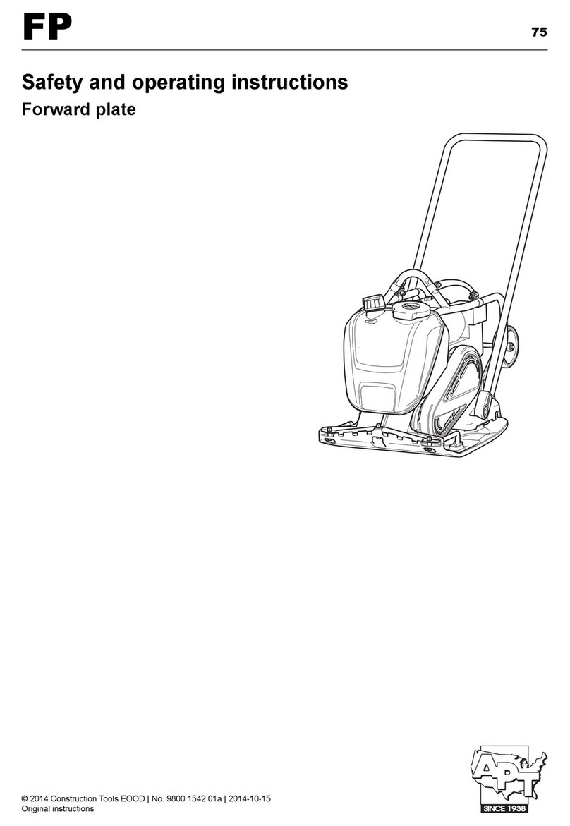 APT FP 75 Safety and operating instructions APT FP 75 Safety and operating instructions