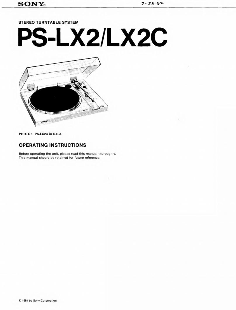 Sony PS-LX2 User manual