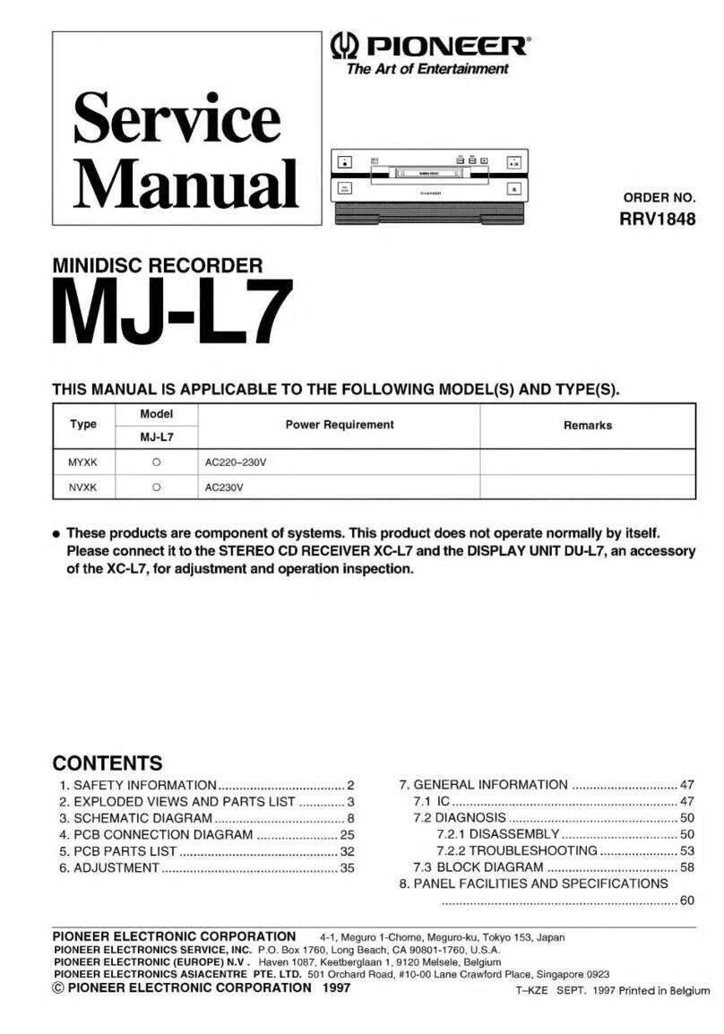 Pioneer MJ-L7 User manual