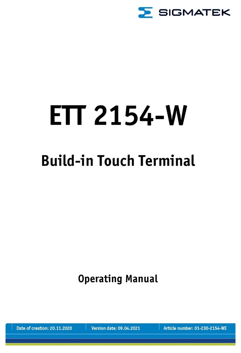 SIGMA TEK ETT 2154-W User manual
