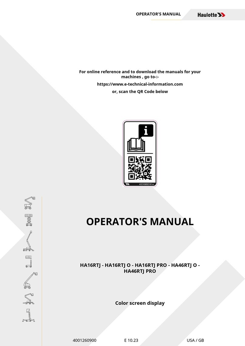 Haulotte HA16RTJ User manual