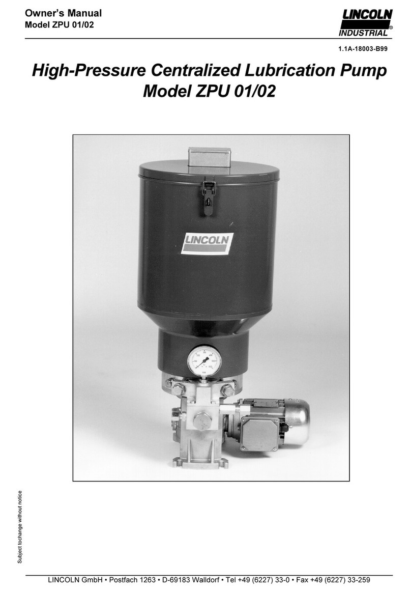 Lincoln ZPU01-M100-10XYN-E owner's manual Lincoln ZPU01-M100-10XYN-E owner's manual