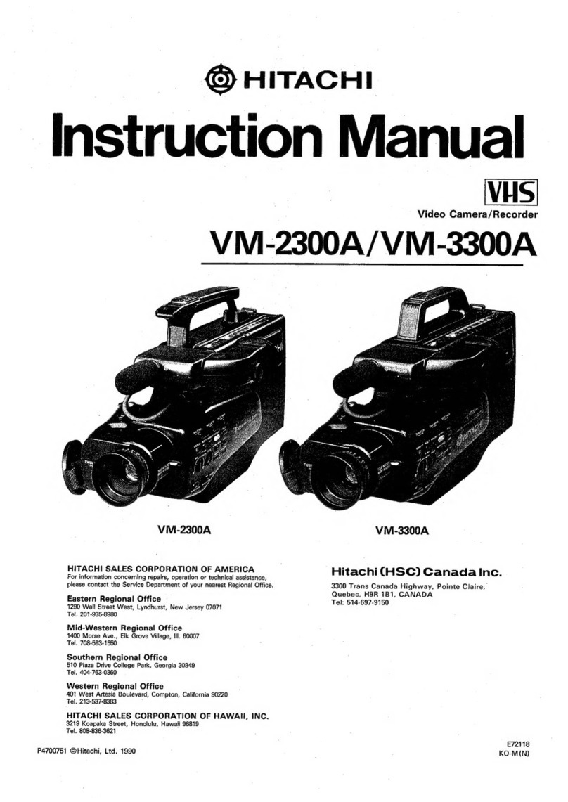 Hitachi VM-2300A User manual