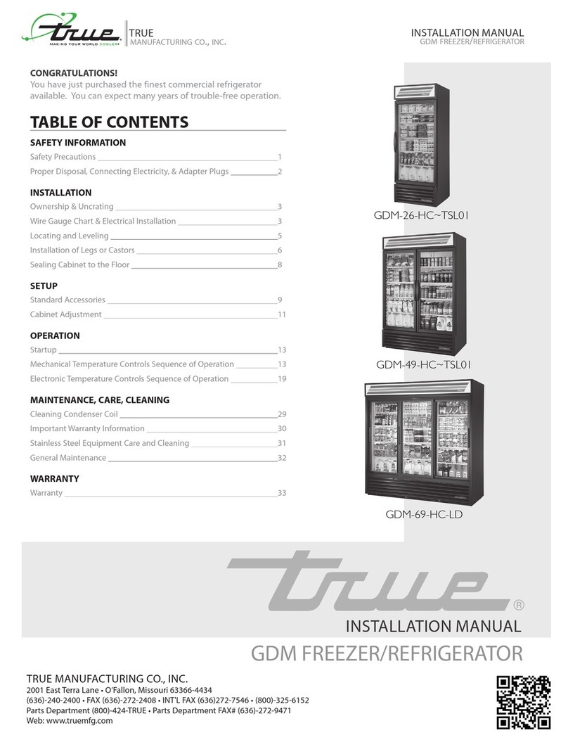 True GDM-49-HC-TSL01 User manual