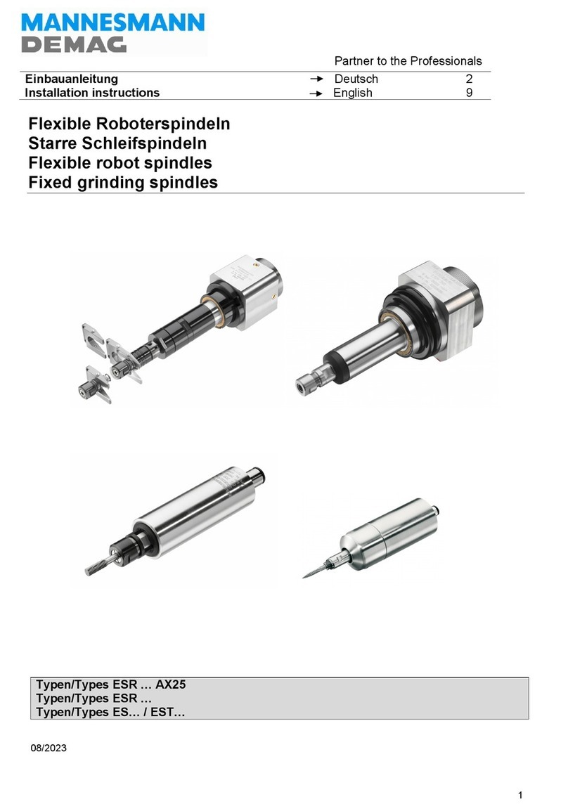 Mannesmann Demag ESR AX25 Series installation instructions