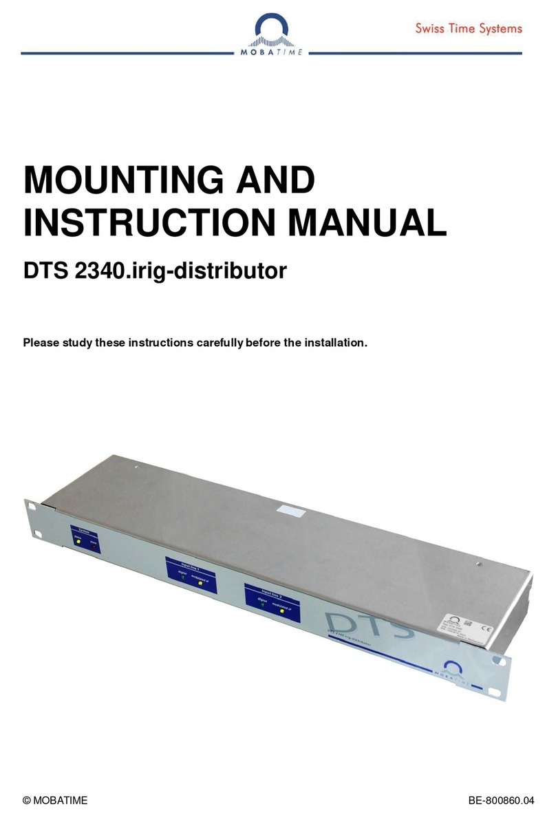 Mobatime DTS 2340.irig Mounting and instruction manual