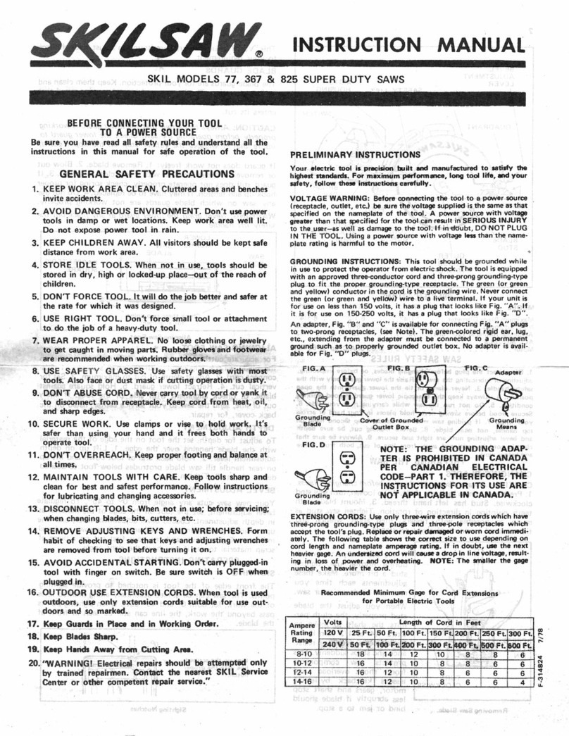 skilsaw 77 User manual