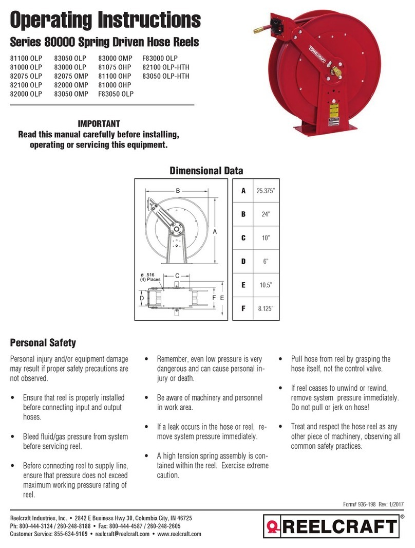 ReelCraft 82100 OLP-HTH User manual ReelCraft 82100 OLP-HTH User manual
