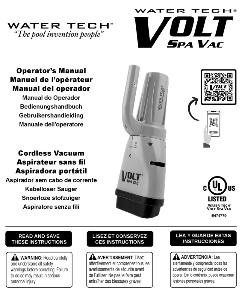 WaterTech VOLT SPA VAC Operator's manual
