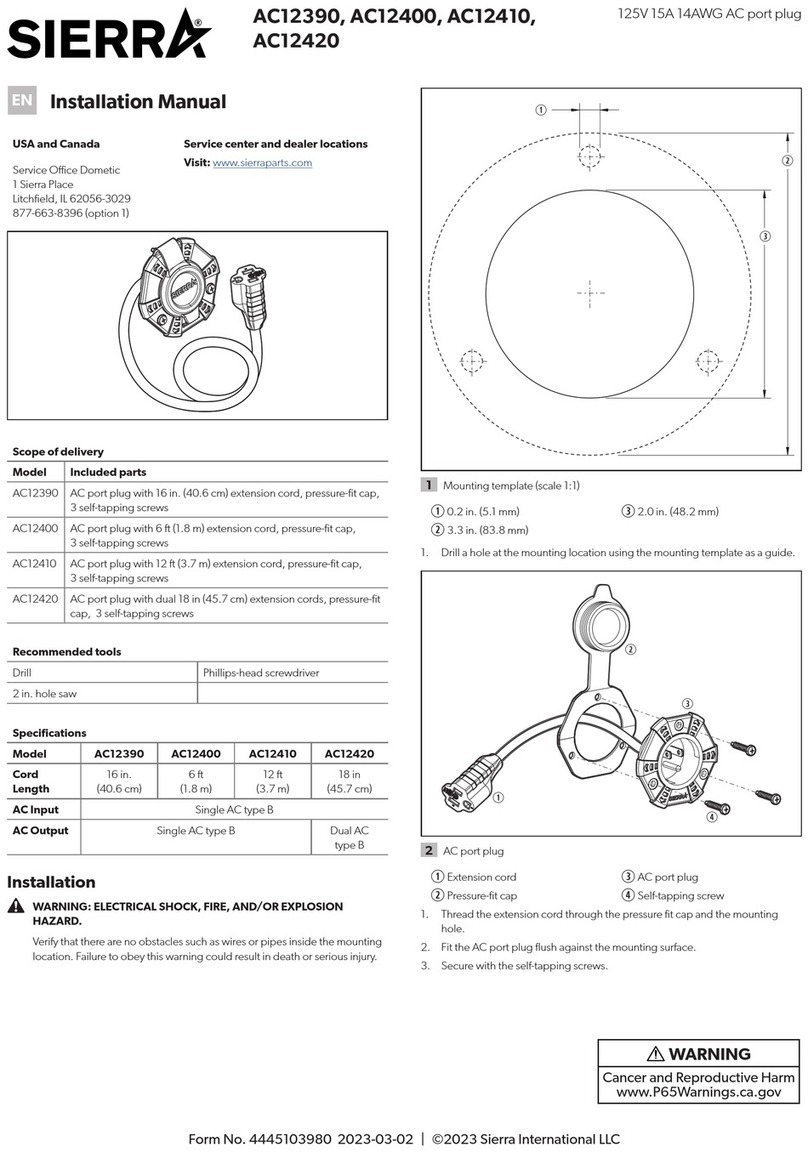 Sierra AC12390 installation manual