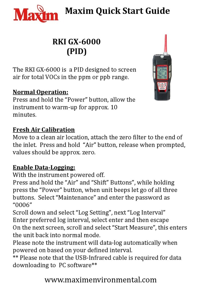 Maxim RKI GX-6000 quick start guide