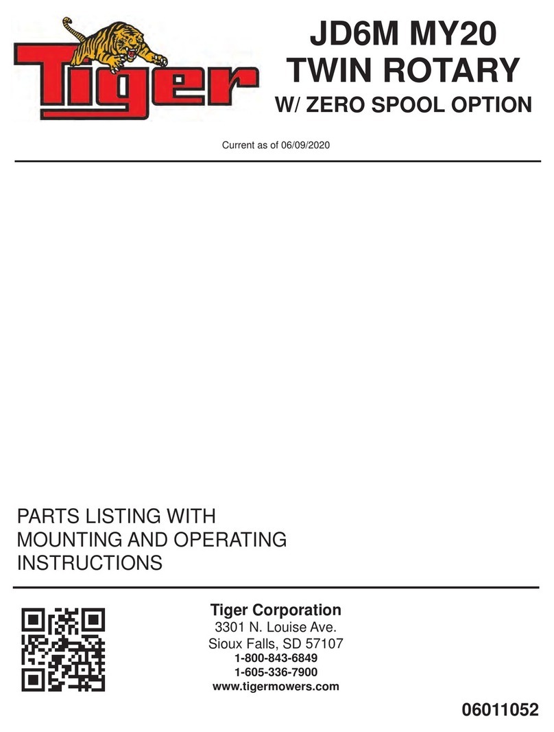 Tiger JD6M MY20 Mounting and operating instructions