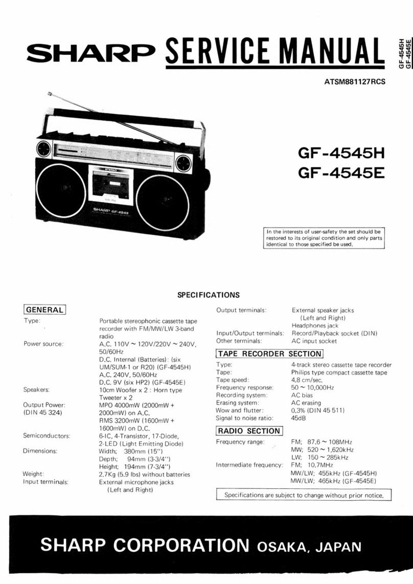 Sharp GF-4545H User manual