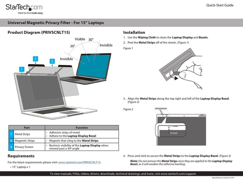 StarTech.com PRIVSCNLT15 User manual