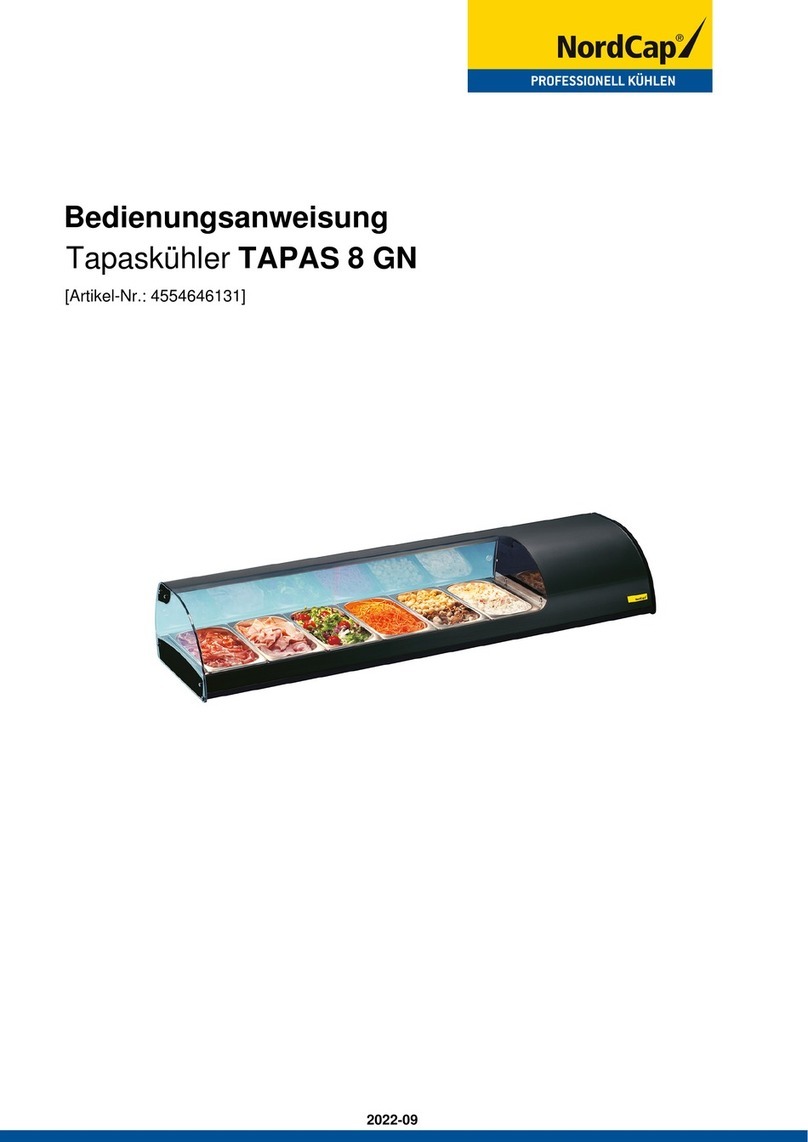 Nordcap TAPAS 8 GN User manual Nordcap TAPAS 8 GN User manual