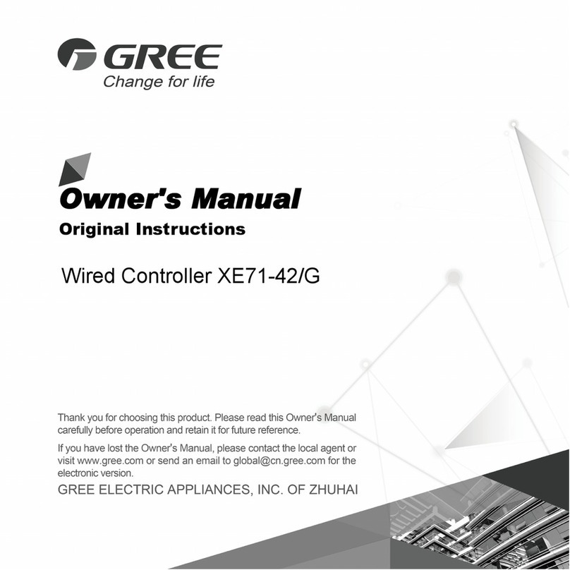 Gree XE71-42/G owner's manual