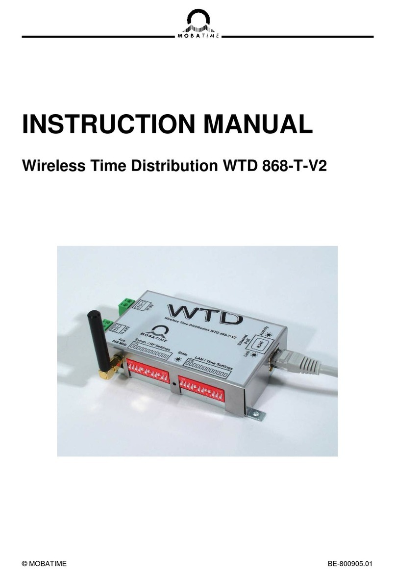 Mobatime WTD 868-T-V2 instruction manual