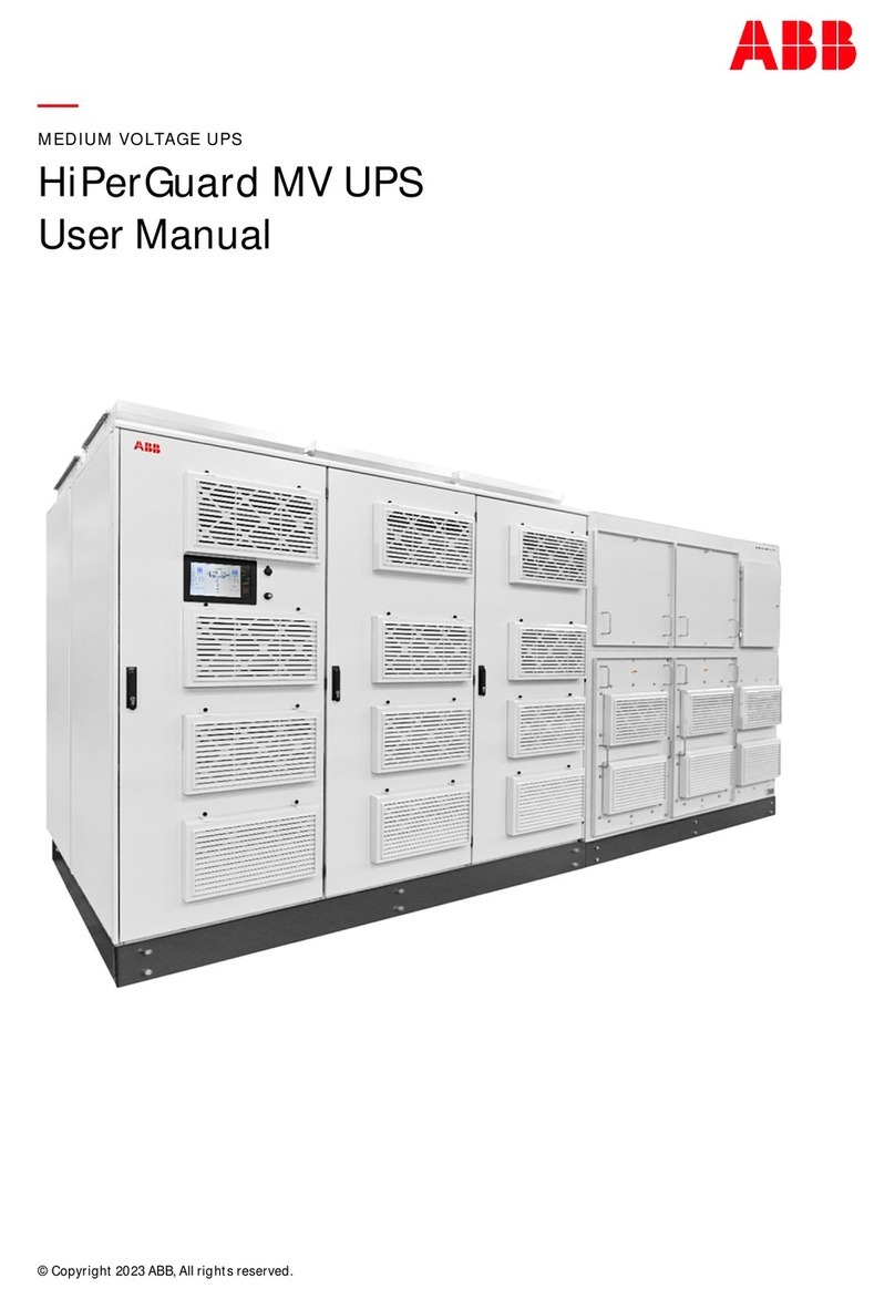 ABB HiPerGuard MV UPS User manual