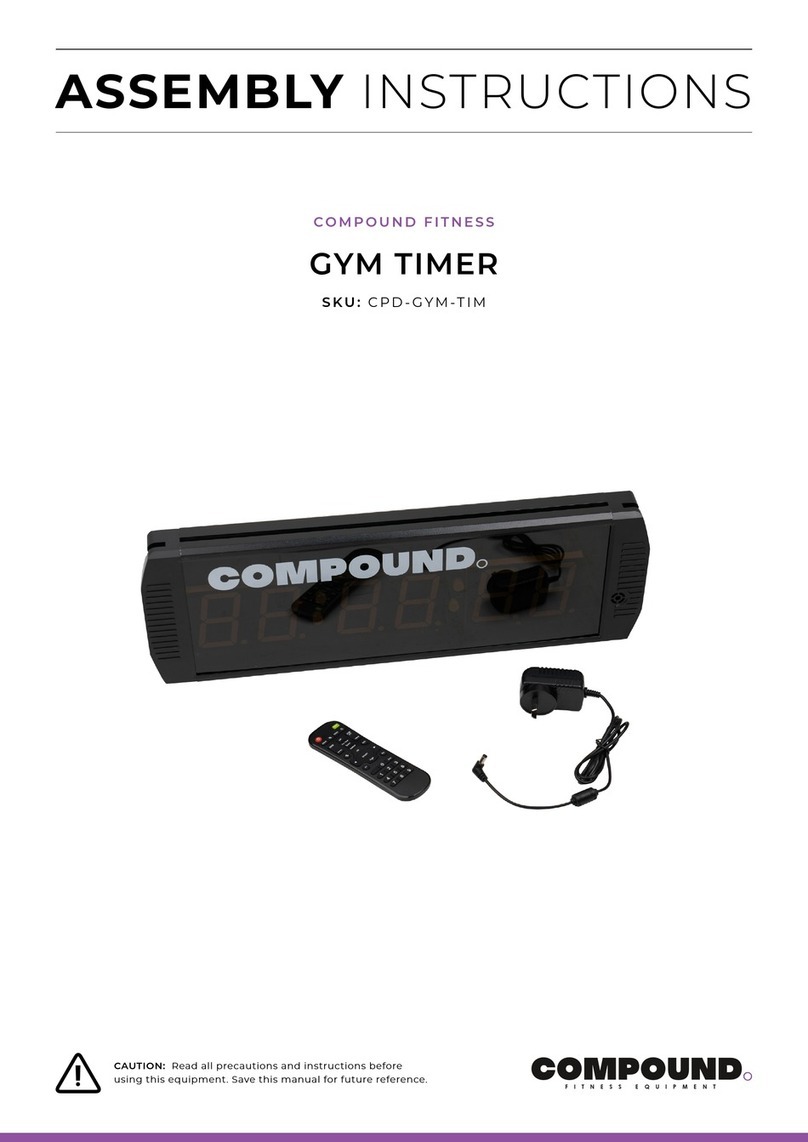 COMPOUND GYM TIMER User manual COMPOUND GYM TIMER User manual