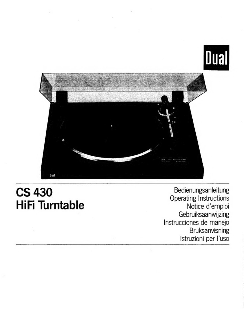 Dual CS 430 User manual