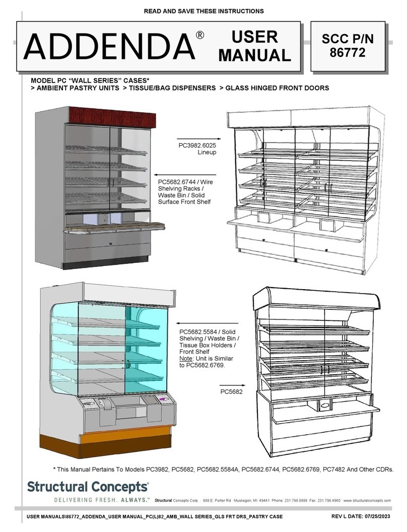 Structural Concepts ADDENDA 86772 User manual