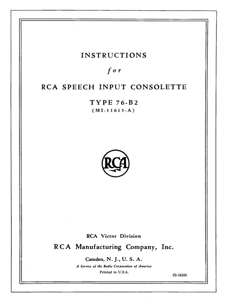 RCA 76-B2 User manual