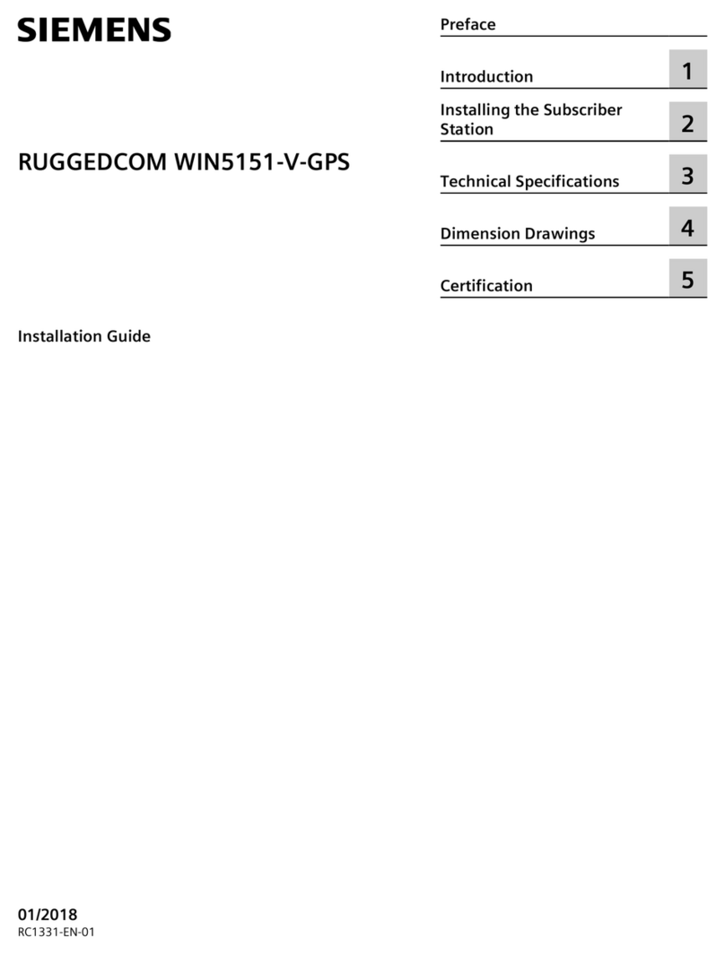 Siemens RUGGEDCOM WIN5151-V-GPS installation guide