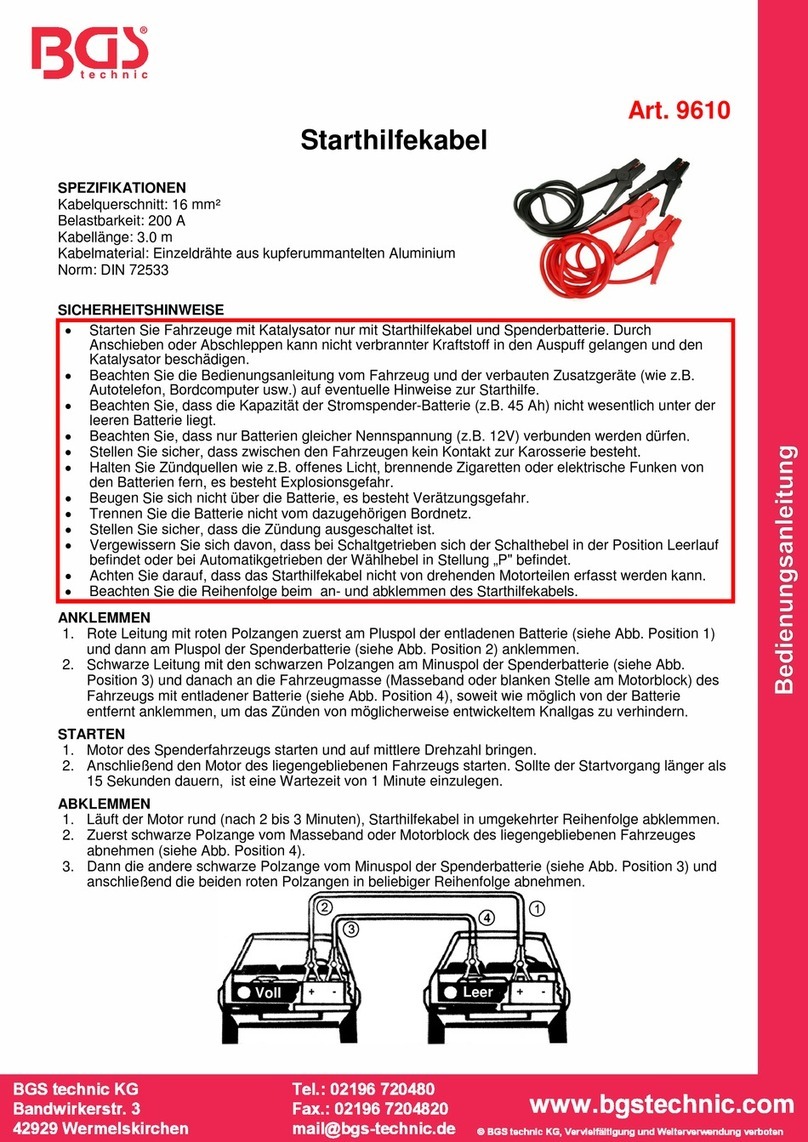 BGS technic 9610 instruction manual