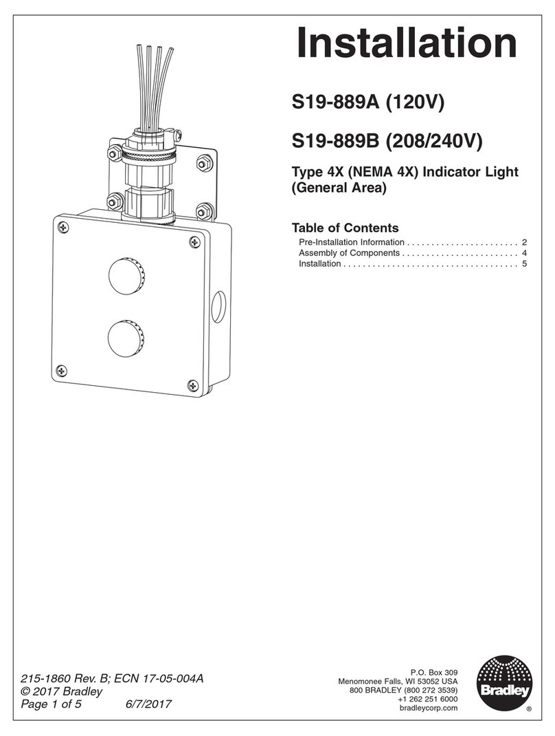 Bradley S19-889A Installation
