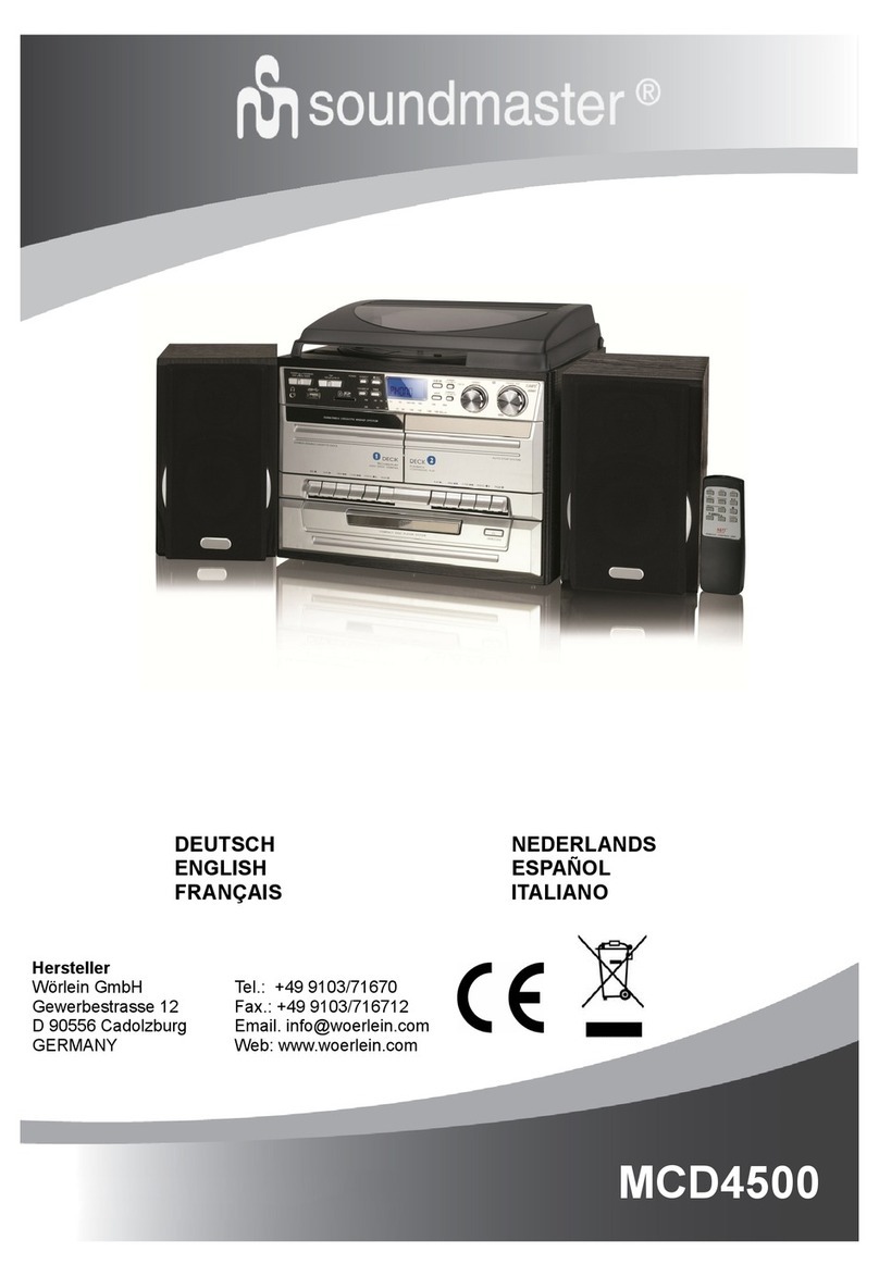 SOUNDMASTER MCD4500 User manual