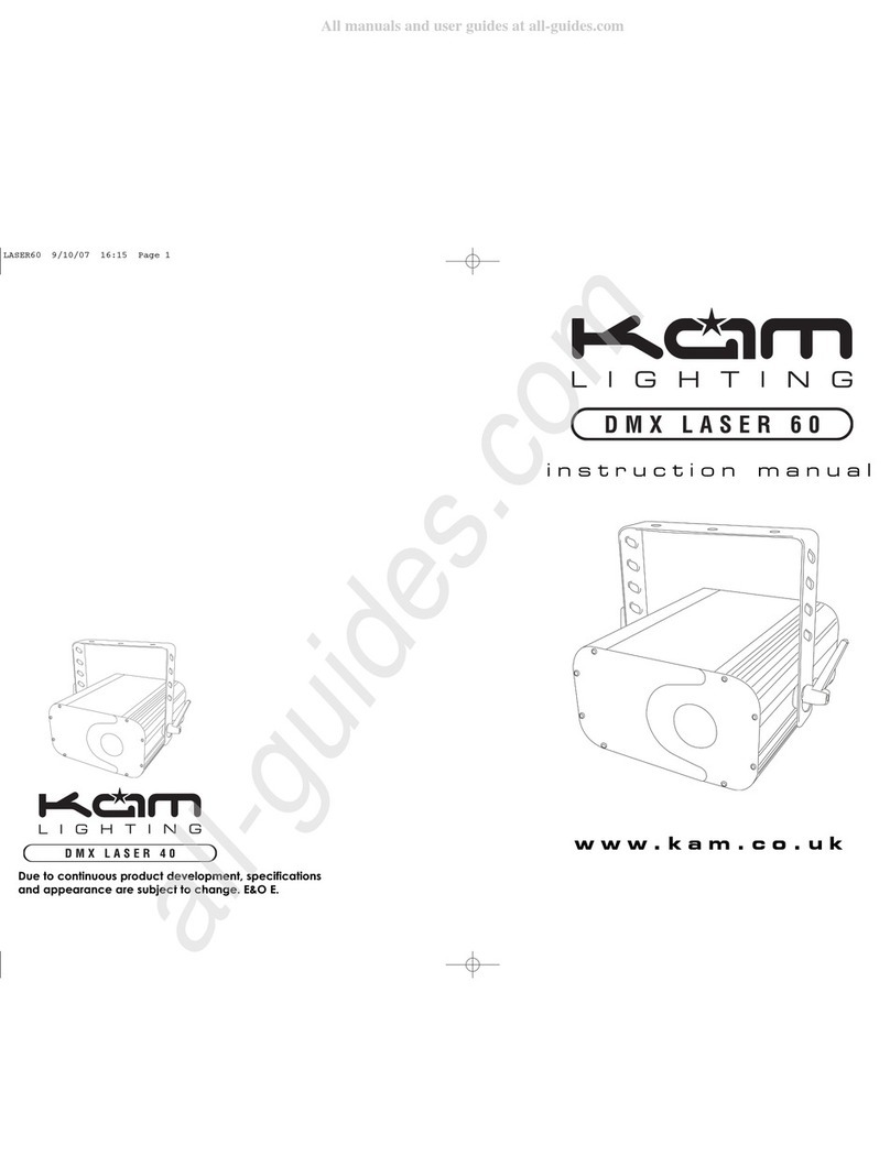 Kam Lighting DMX LASER 60 instruction manual