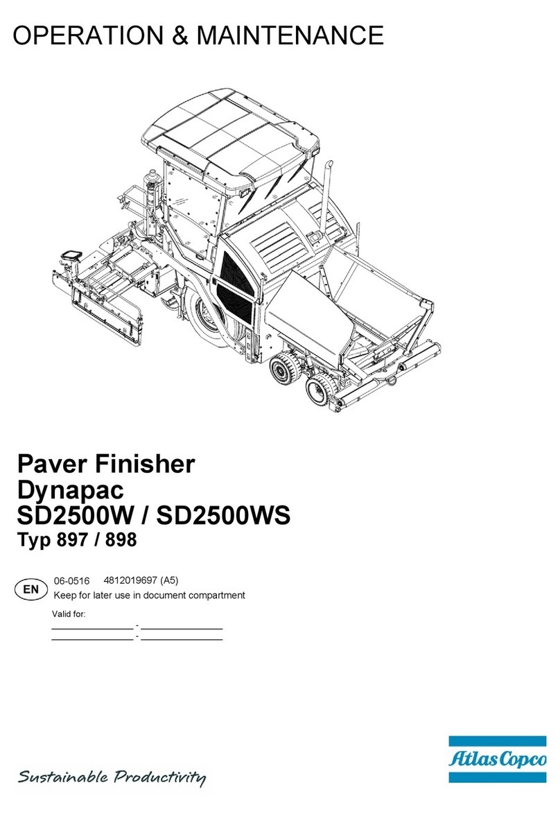 Atlas Copco Dynapac SD2500WS Operation & maintenance manual Atlas Copco Dynapac SD2500WS Operation & maintenance manual