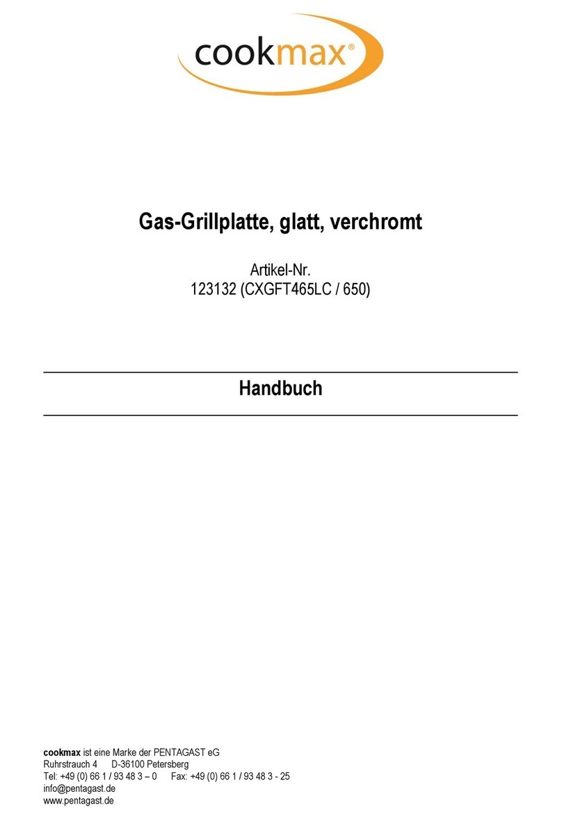 Diamond cookmax CXGFT465LC/650 User manual