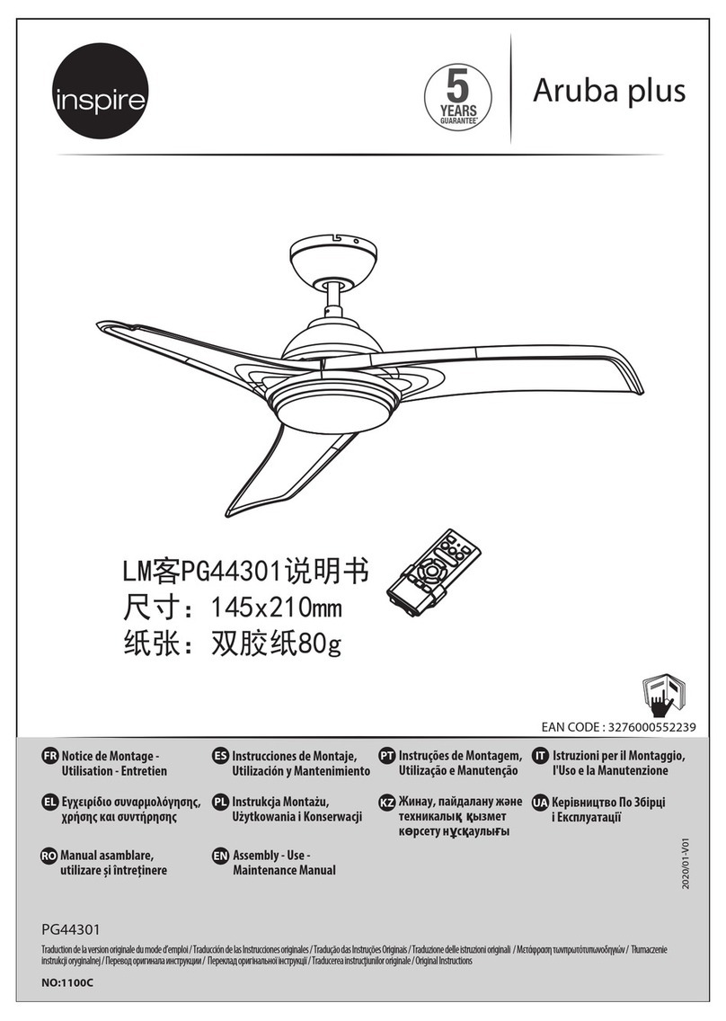 Inspire Aruba plus PG44301 Assembly manual