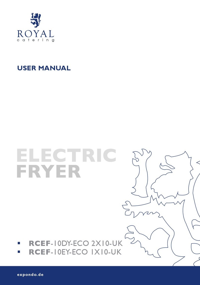 Royal Catering RCEF-10DY-ECO 2X10-UK user manual