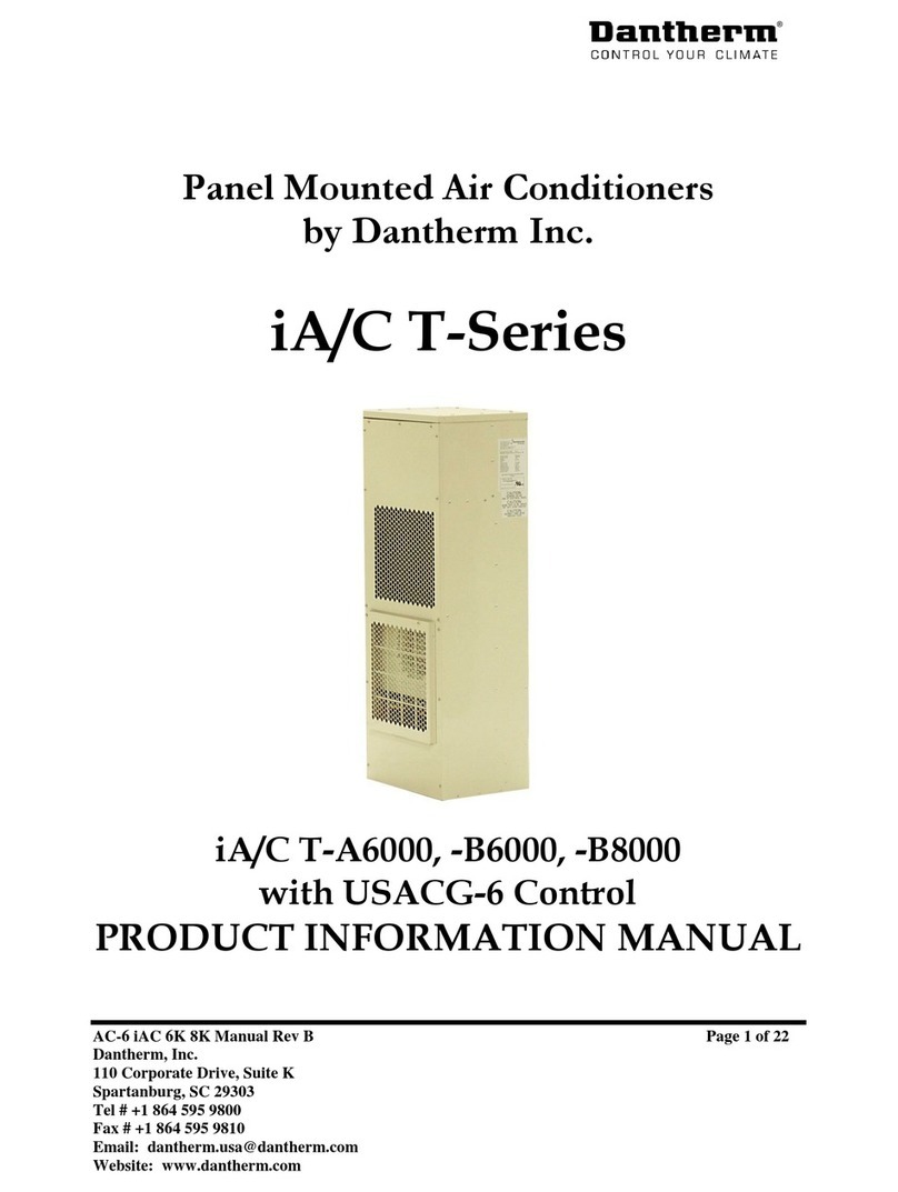 Dantherm iA/C T-A6000, iA/C T-B6000, iA/C T-B8000 Dimensional drawing Dantherm iA/C T-A6000, iA/C T-B6000, iA/C T-B8000 Dimensional drawing