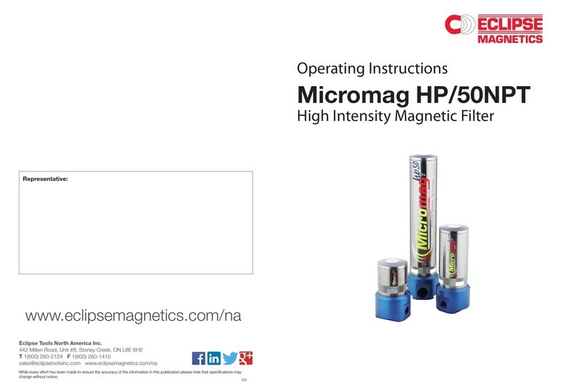 Eclipse Magnetics Micromag HP/50NPT operating instructions