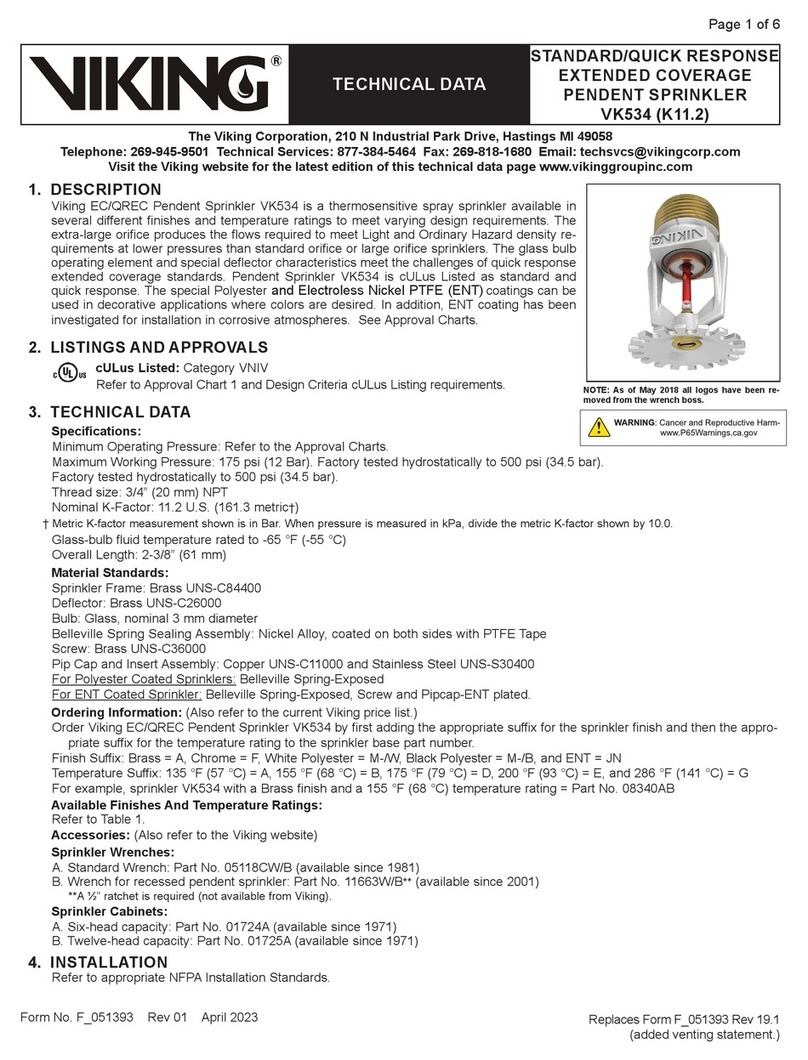 Viking VK534 Technical data