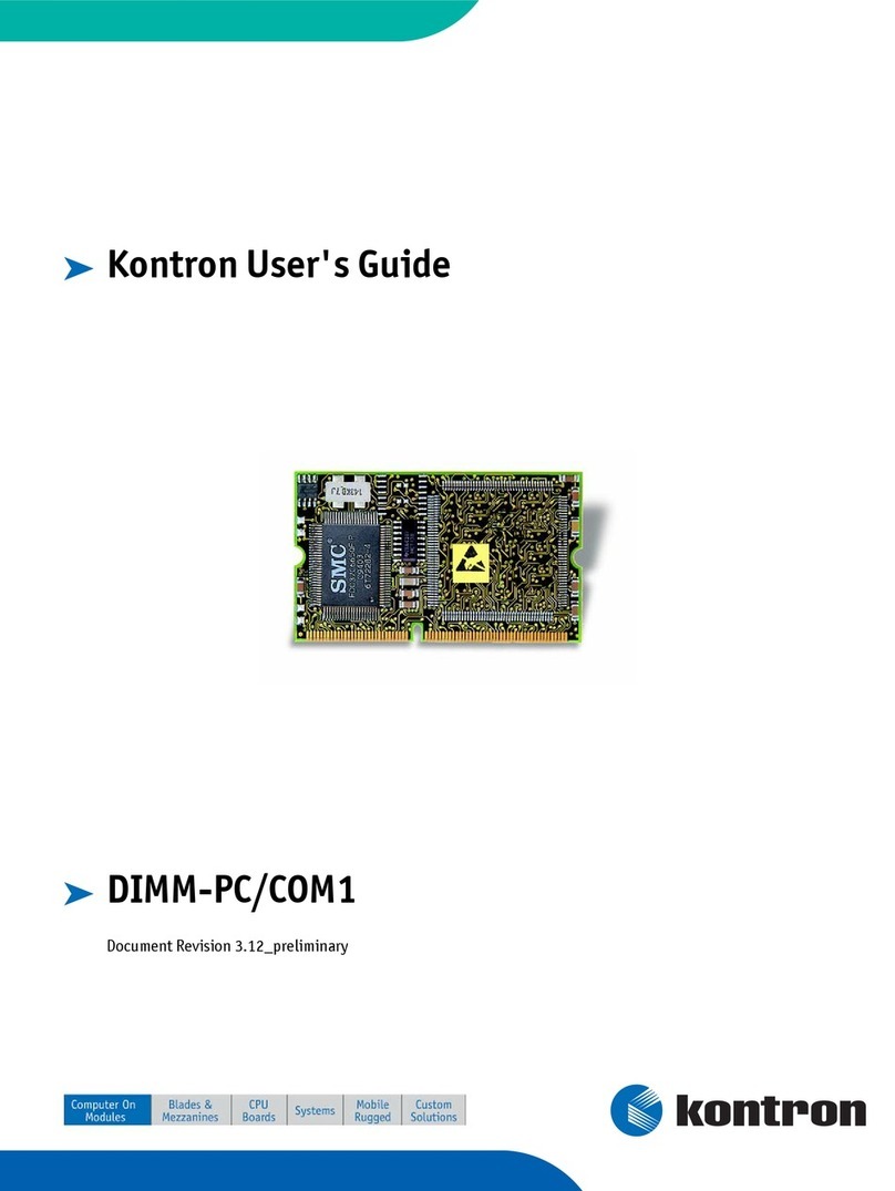 Kontron DIMM-PC/COM1 User manual Kontron DIMM-PC/COM1 User manual