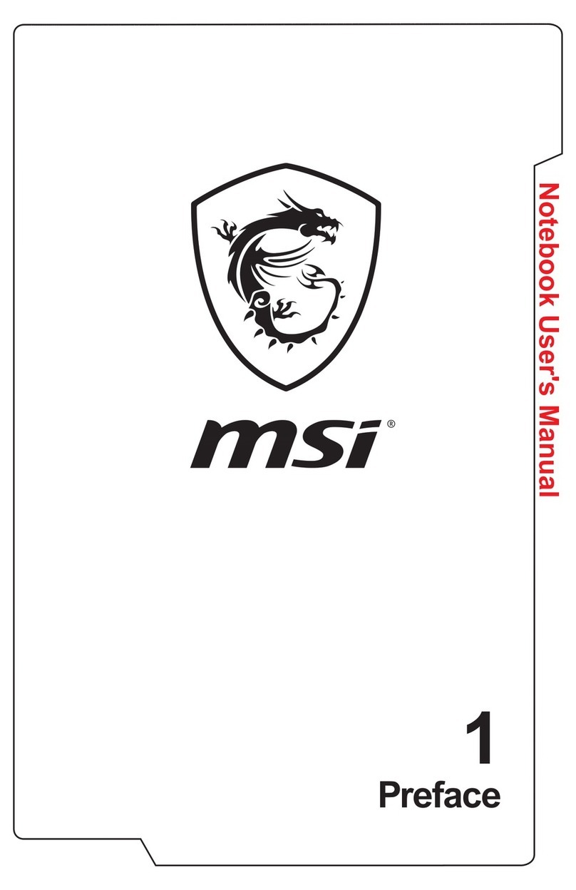 MSI Gaming GP62MVR User manual