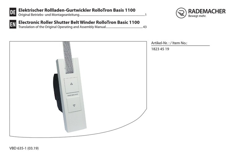 RADEMACHER RolloTron Basis 1100 User manual