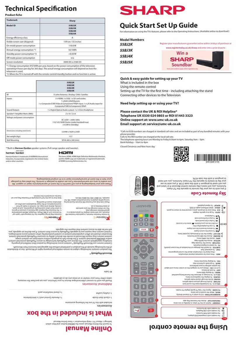 Sharp 55BJ4K Technical manual