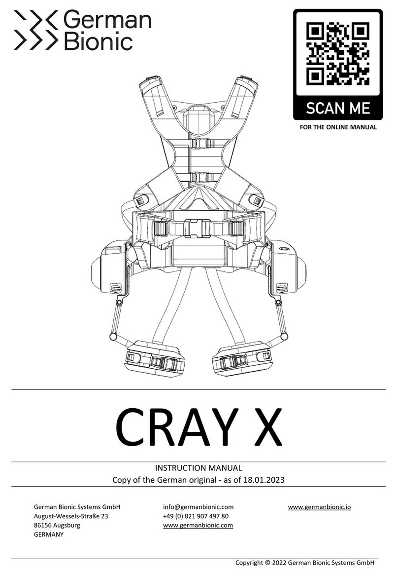 German Bionic CRAY X instruction manual