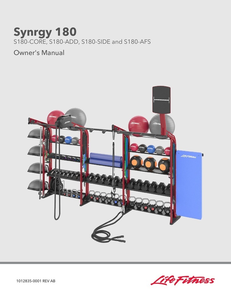 Life Fitness S180-AFS owner's manual