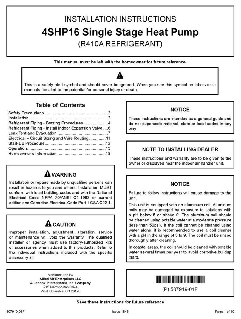 Allied 4SHP16 installation instructions