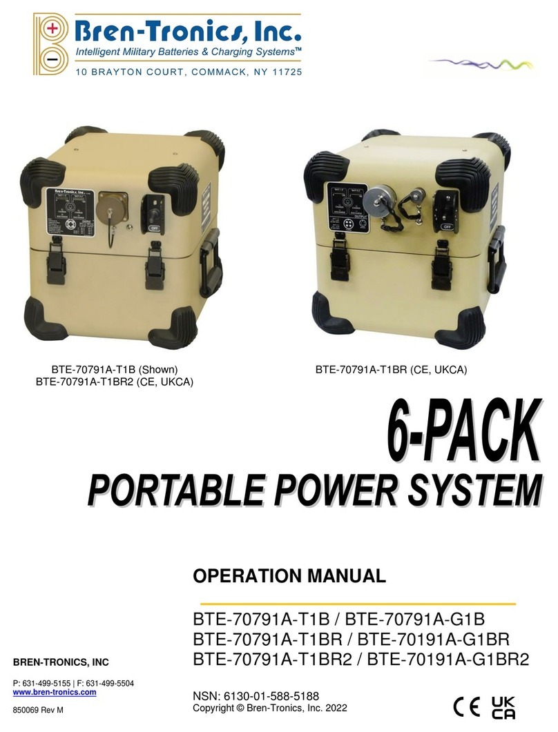 Bren-Tronics BTE-70791A-T1B Operation manual