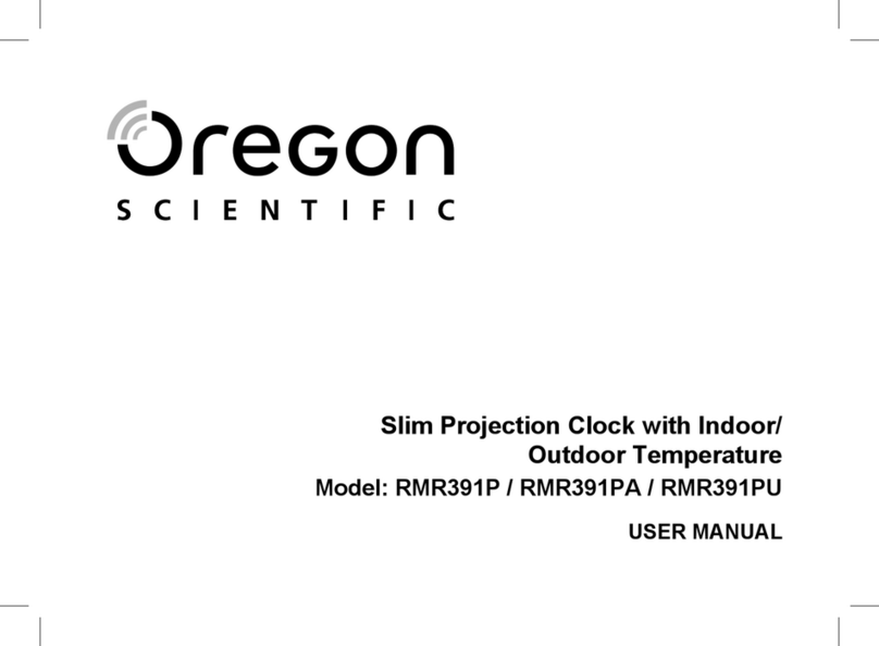 Oregon Scientific RMR391P User manual Oregon Scientific RMR391P User manual